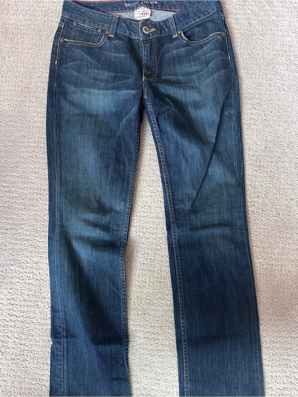 Banana Republic womens premium Y2K Made in USA size 8 Straight Jeans